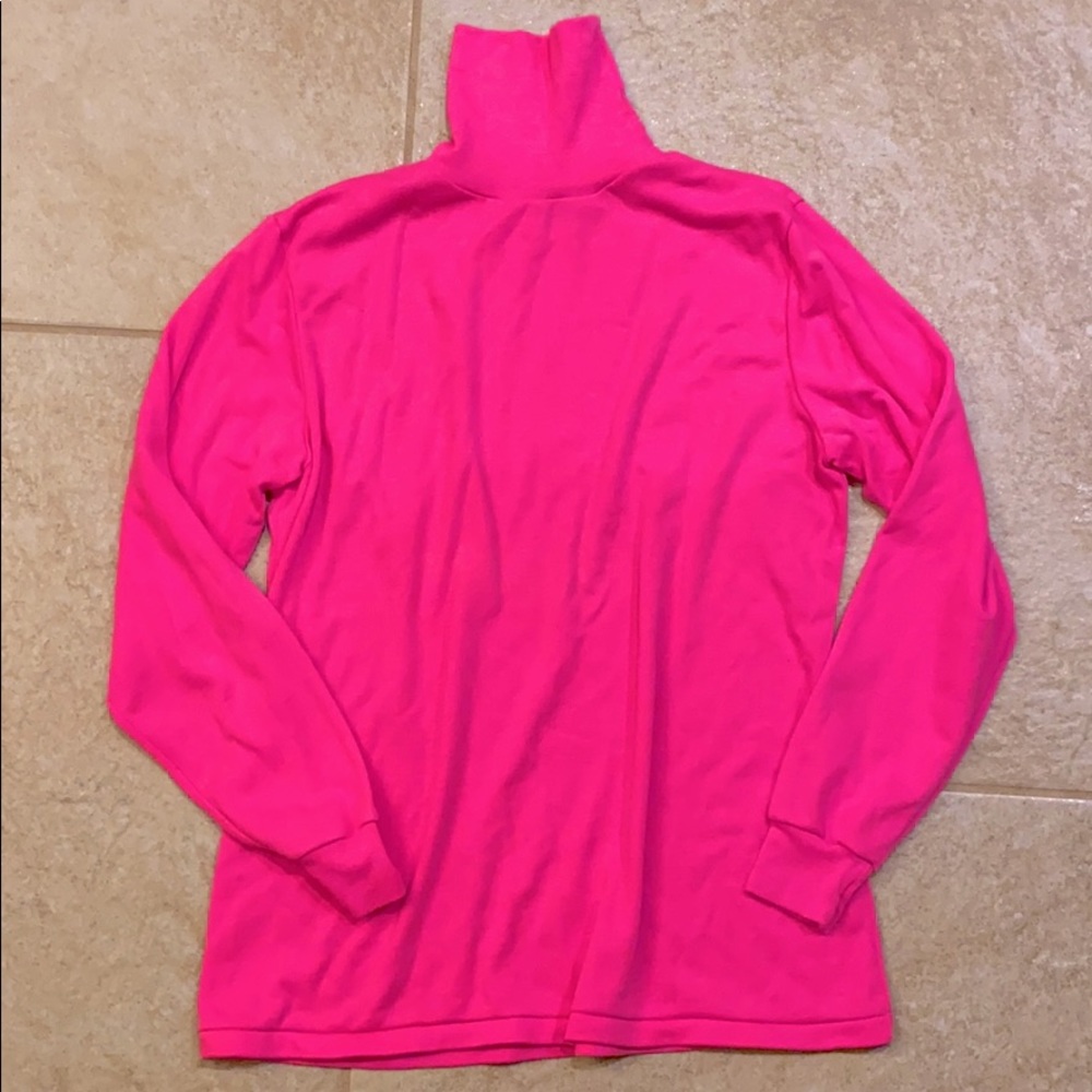 Vintage 90s | Pink Long Sleeve Turtleneck | Size: L